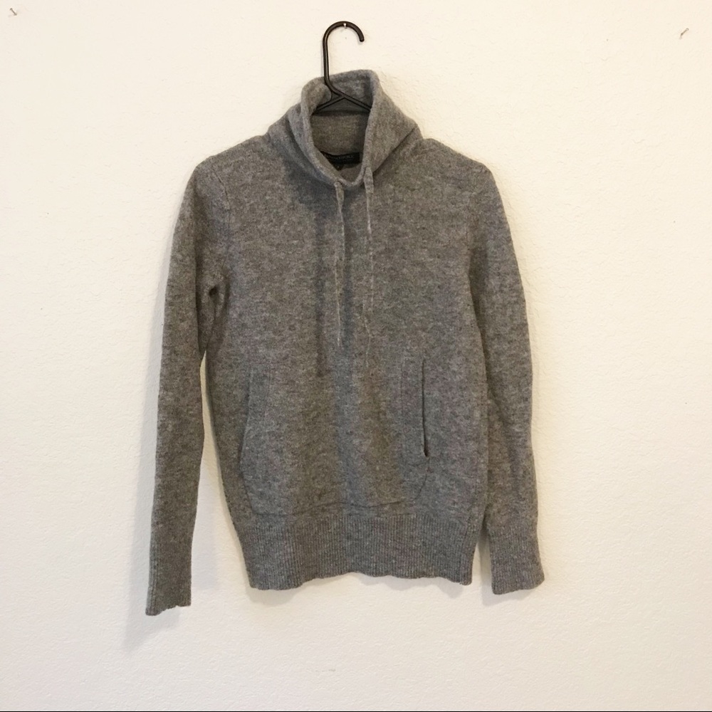 Banana Republic Grey Cowl Neck Hoodless Hoodie